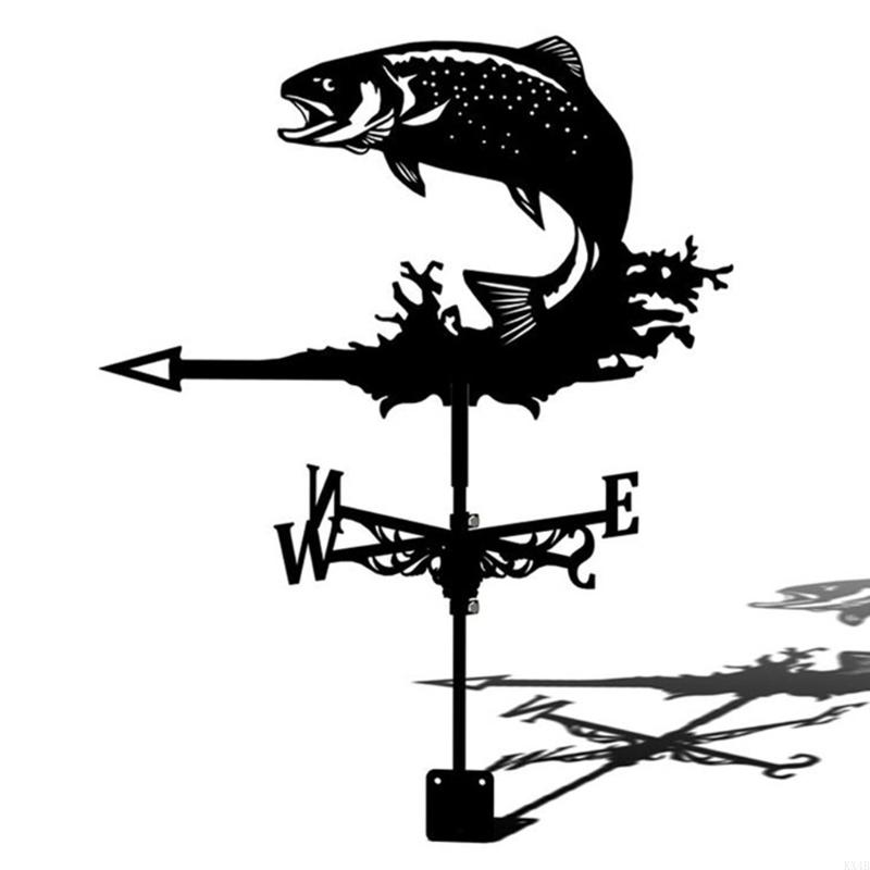 KX4B Paint Gardening Garden Decoration Sign Weather Vane Retro Farm Scene Garden Stake Weathervane Professional Tools