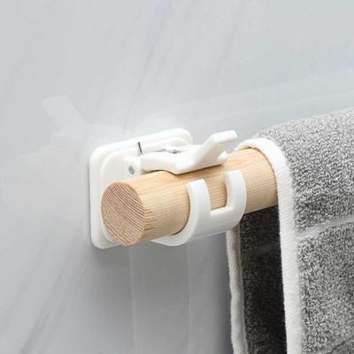 2Pcs Practical Shower Curtain Hanger Clip No-trace Strong Grip Curtain Rod Clip