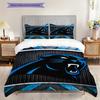 Carolina Panthers Patronen Beddengoed Dekbed Set Dekbedovertrek Kussensloop Huisdecoratie Verjaardagscadeau (1 dekbedovertrek + 2 kussenslopen, zonder binnenkussen)