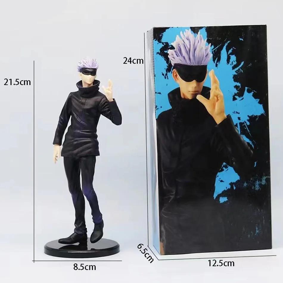 21CM Anime Jujutsu Kaisen Satoru Gojo Figure Interchangeable Head Model Toy Gift Collection Itadori Yuji Action Figure PVC