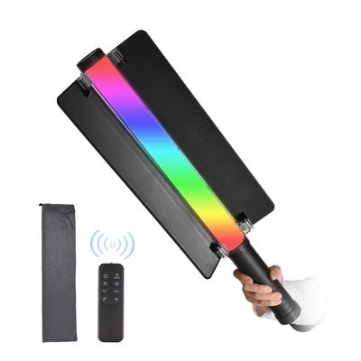 50W RGB ruční fotografická lampa, přenosná LED světlo s LED displejem, CRI více než 95Ra, 2800K-6800K