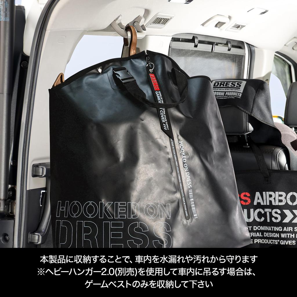 DRESS Game Vest Cover All-in-One Bag - Fishing Waterproof Bag Backpack Car Carry Wader Large Capacity Storage Wading Floating Life Jacket