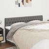 VidaXL 2x Headboards Bedroom Furniture Bed Accessories Single Bed Heads Interior Bed Frame Heads Dark Grey 346369