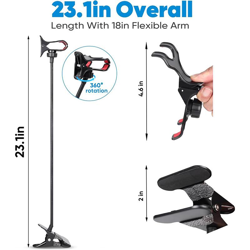 

360 ° Clip Mobile Phone Holder Stand Portable Flexible Lazy Bed Desktop Bracket Desk Mount Stand Base For IPhone Samsung Xiaomi