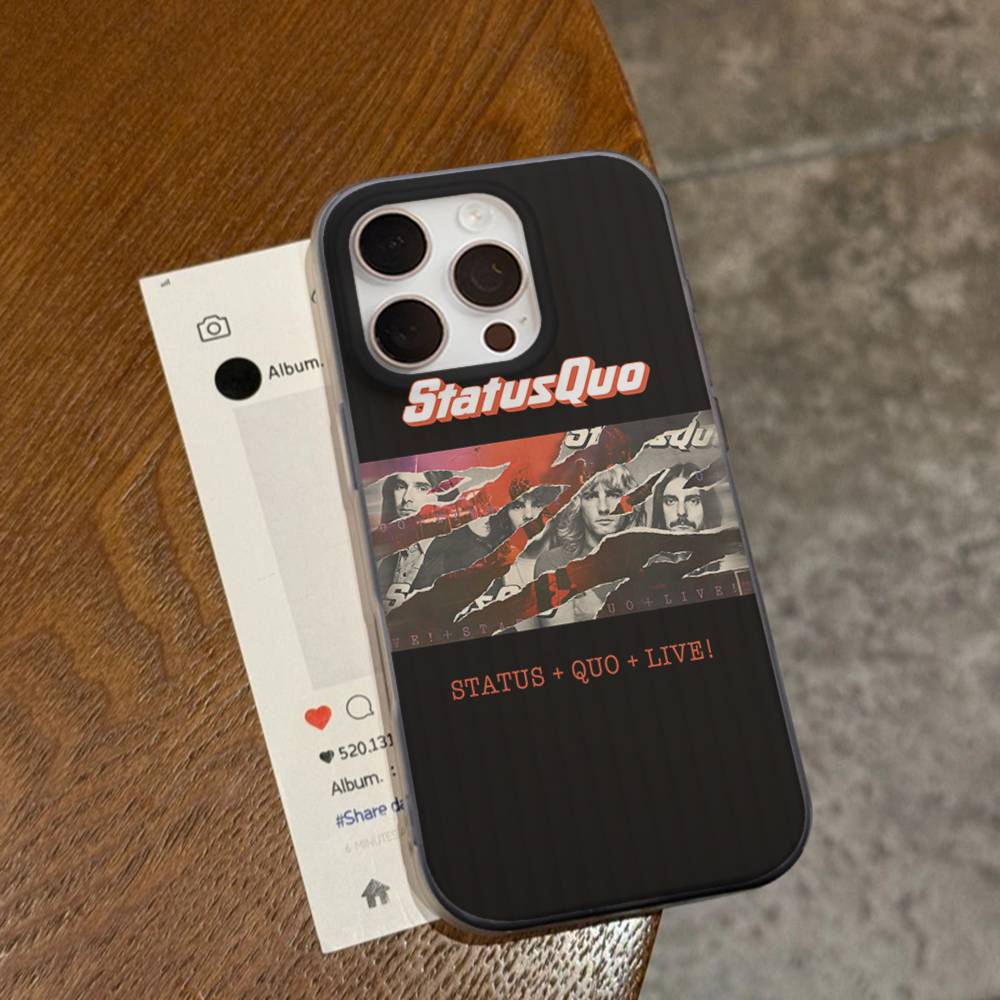 

S-STATUS QUO Phone Case For IPhone 17 16 15 11 12 13 14 Pro Max Soft Corrugated Silicone Cover Case iPhone 15pro max