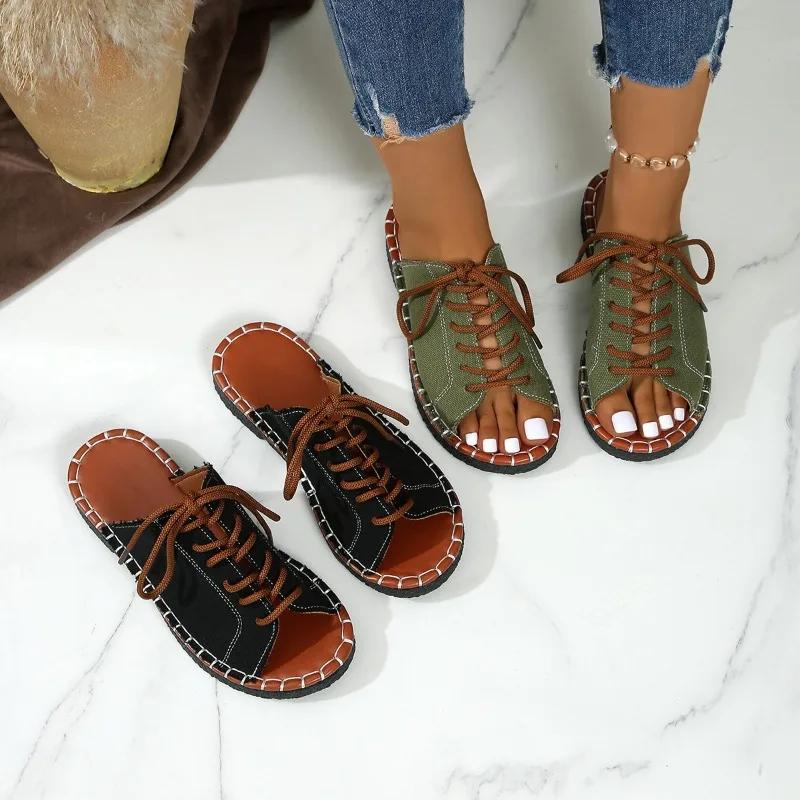 Fashion Women Slippers Casual Beach Holiday Slippers Summer Fashion Outdoor Flat Shoes Open Toe Sandals Slides Women Zapatos De Mujer