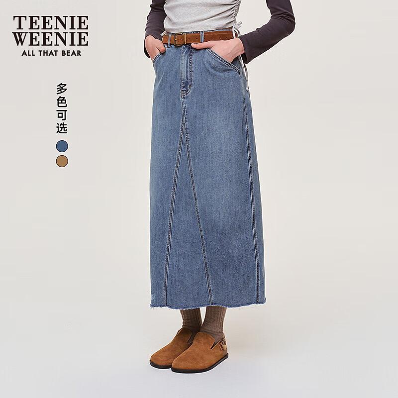 Teenie Weenie Women s Vintage Denim Midi Skirt