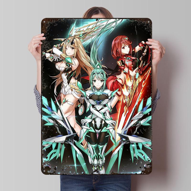 Fantasy 3 Angel Metal Poster Customized Wall Art Retro Vintage Tinplate Signs for Man Cave Modern Home Decoration Luxury House