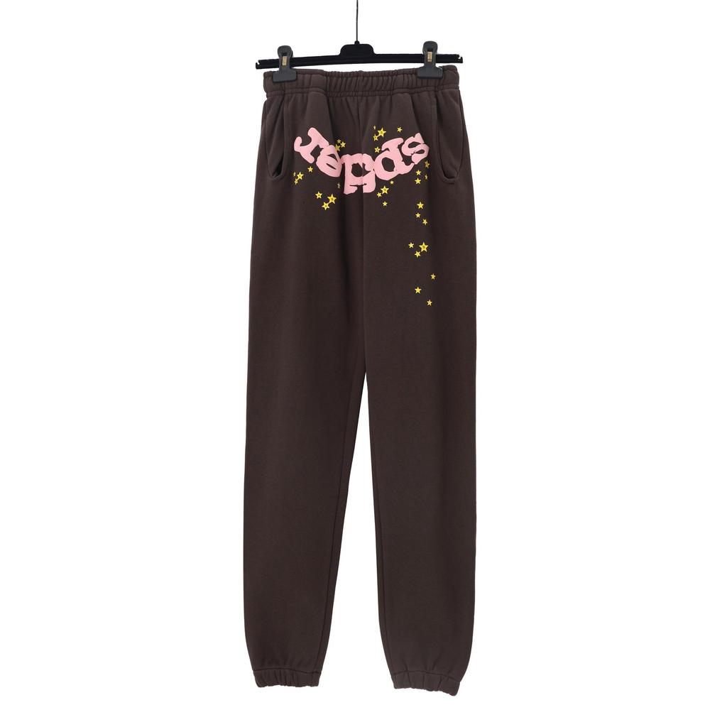 Unisex Sp5der 555 Stern Schaumstoffdruck Baumwoll Hoodie und Jogginghosen Set