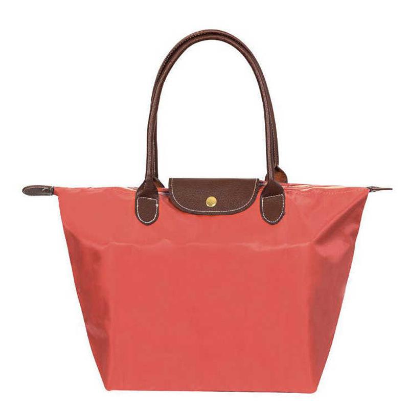 Lucky Black Cat Strandtas Mode Dames Handtas Tote Schoudertassen Vrouwelijk Waterdicht Dumplings Opvouwbare Boodschappentas S watermeloen rode kleur