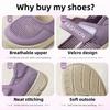 Fashion Women's Plus Size Wide Width Sandals Soft Sole Comfortable Mom Shoes Breathable Fabric Spring No Slip Chubby Feet Casual Walking
