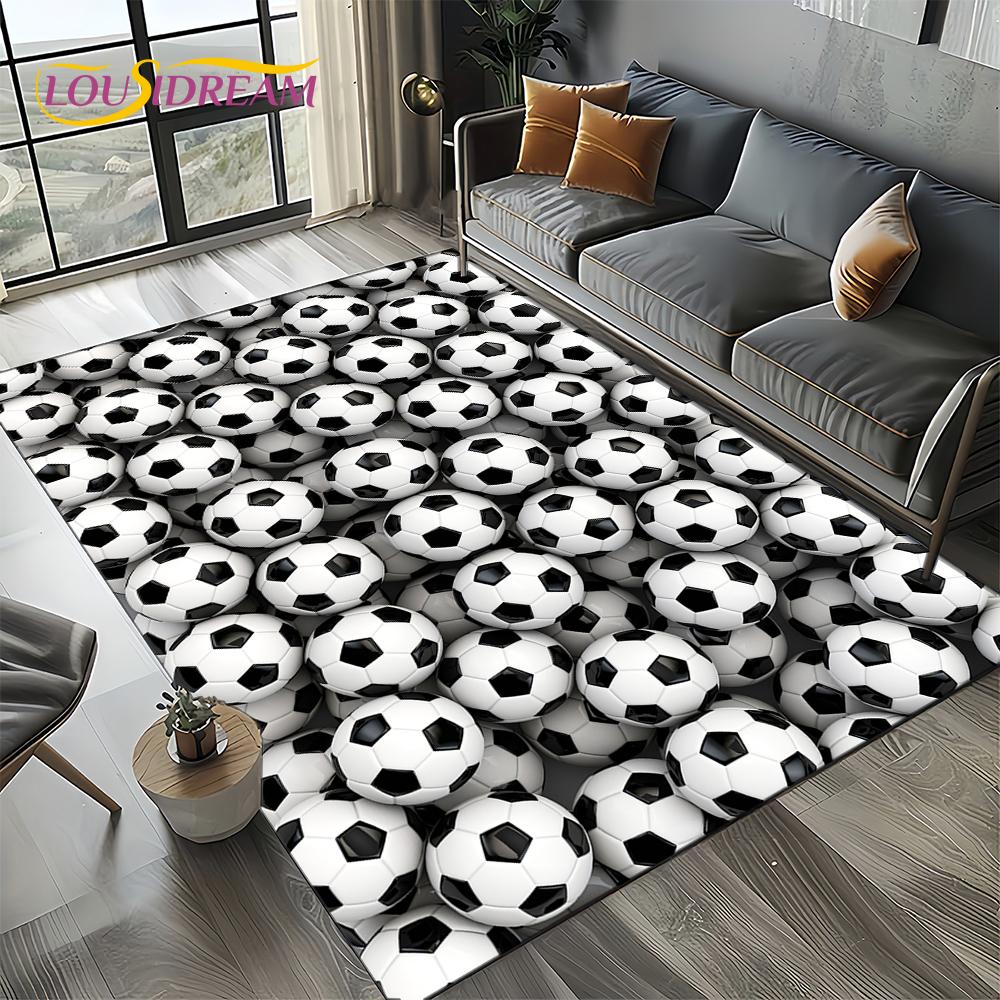27 Style Football Field Soccer Sport Carpet Rug for Living Room Bedroom Home Sofa Decoration,Kids Area Rug Non-slip Floor Mat