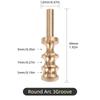 1pcs Leather Edge Soldering Iron Brass Head, DIY Process Pressure Edge Sealing Soldering Iron Tips Tool, DIY Leather Edging Tool