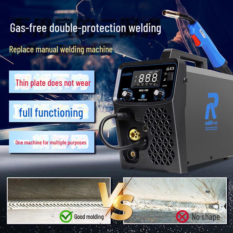 Aparat de sudura Rambo cu dublă tensiune, fără gaz, 110V/220V, capabil de arc cu argon, uz casnic