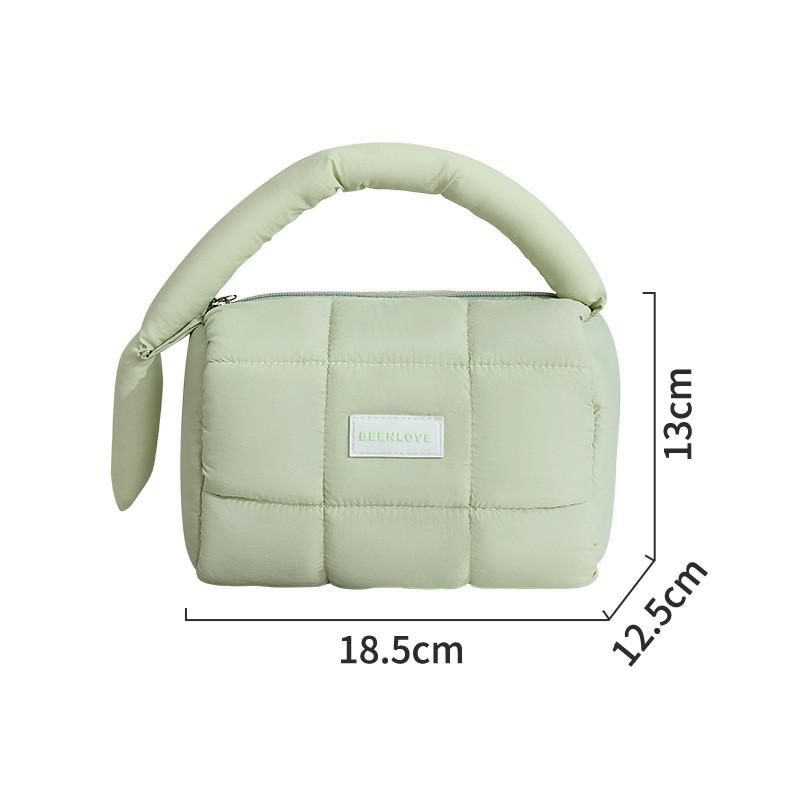 

Nylon Cube Makeup Bag With Multiuse Design For Travel And Cosmetics Storage Green