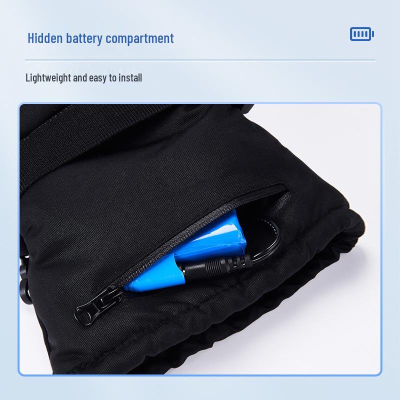 USB-wiederaufladbare beheizbare Motorradhandschuhe für die Winterfahrt