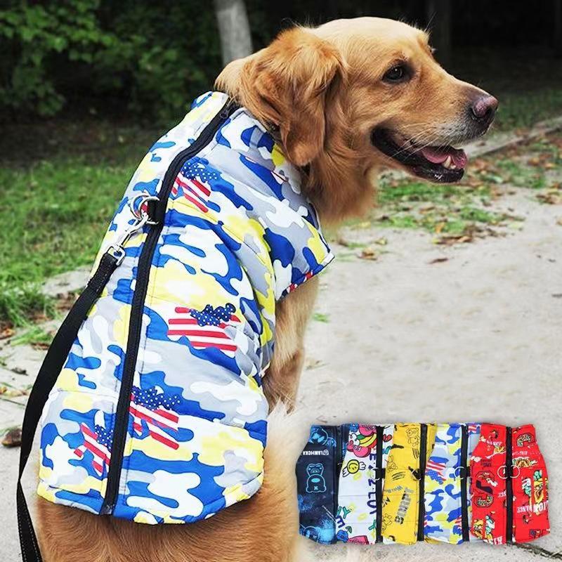 Camouflage Hundemantel Jacke Winter Warm Haustierkleidung für mittlere große Hunde Wasserdicht Mascotas Kleidung Roupa Para Caes Grande