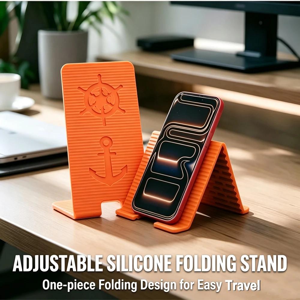 Foldable Phone Holder Bendable Freely into Any Shape Multi-Angle Adjustable Lazy Stand for Mobile Phone Tablet Laptop