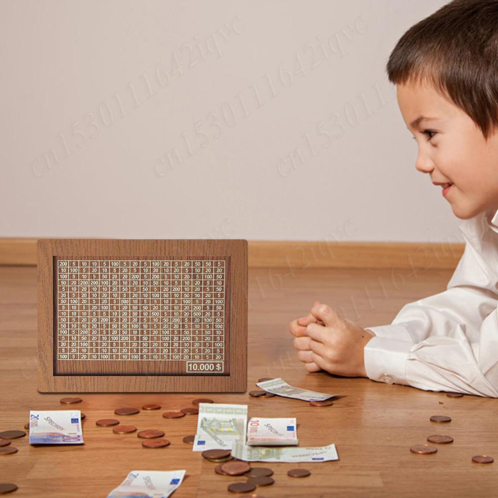 1000/2000/3000/5000/10000 Доларів Скарбничка Дерев'яна Свинка Скринька для Заощадження Грошей Знімна Сільська Скарбничка для Монет Коробка для Зберігання Грошей