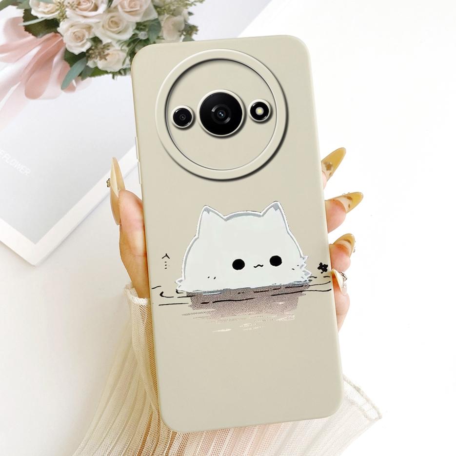 Für Xiaomi Redmi A3 A4 Hülle Redmi A3x Niedliches Kaninchen Cartoon Cover Weiche TPU Handyhülle Für Xiaomi Redmi A3 Pro RedmiA3 RedmiA4 Taschen