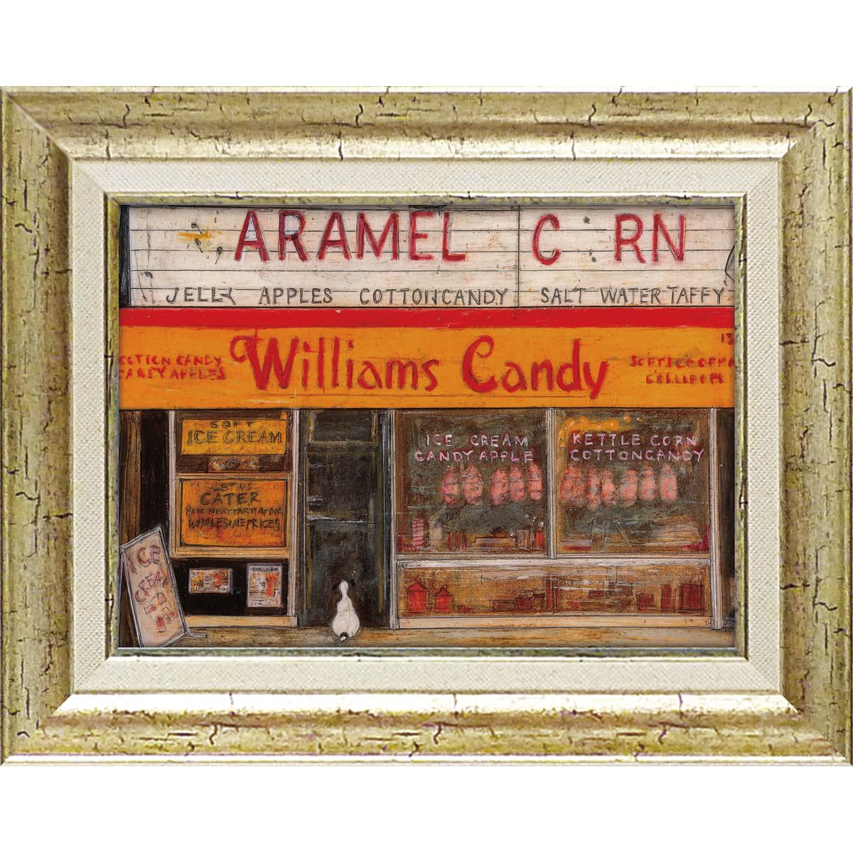 

YouPower Sam Toft Gel-Coated Art Frame Patience Dog