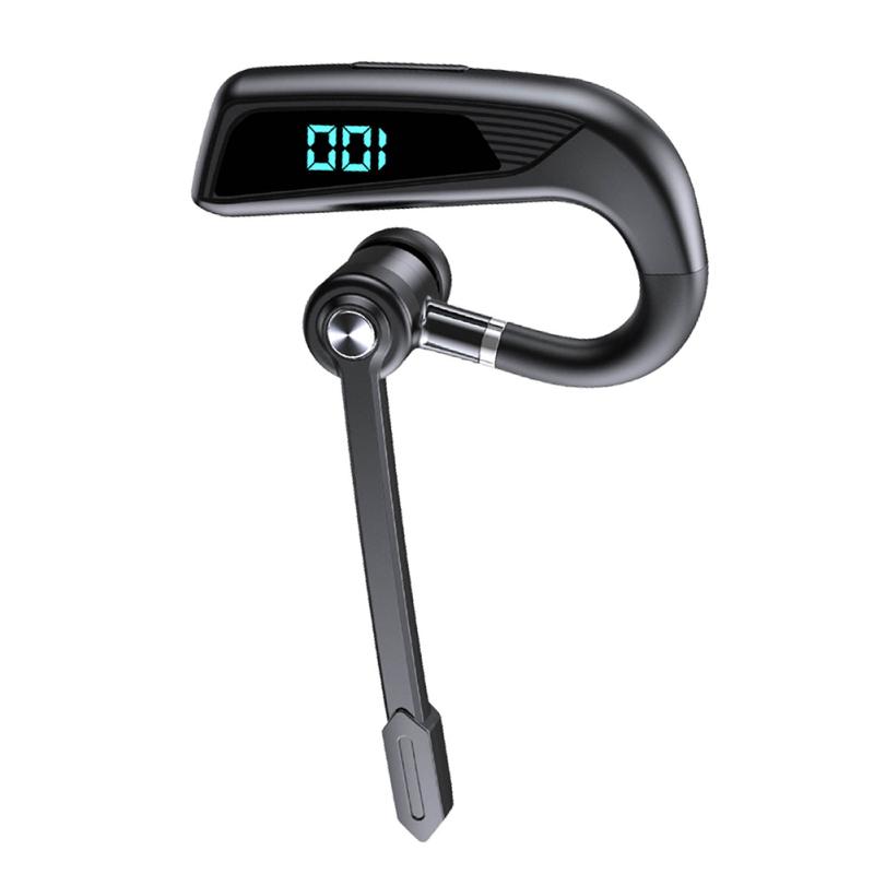 Căști V16 compatibile Bluetooth cu răspuns vocal, microfon dublu, baterie cu afișaj digital, V9 stânga și