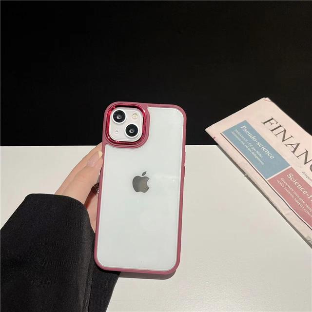 

Роскошный прозрачный силиконовый чехол ярких цветов для iPhone 14 11 12 13 Pro Max XR XS SE2 SE3, защитный бампер-бампер для телефона 7 8 Plus For iPhone 13