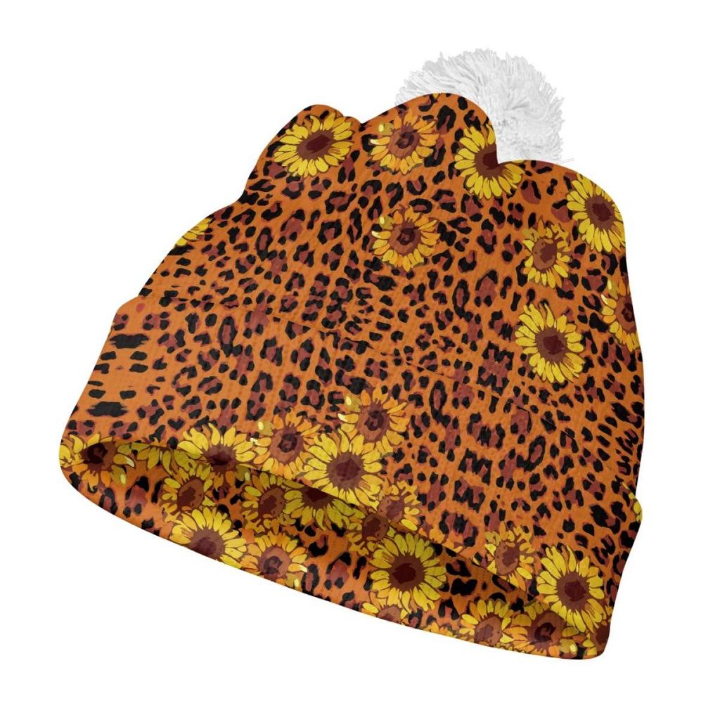 Christmas Pom Pom Knit Hat - Unisex Winter New Year Red Hat