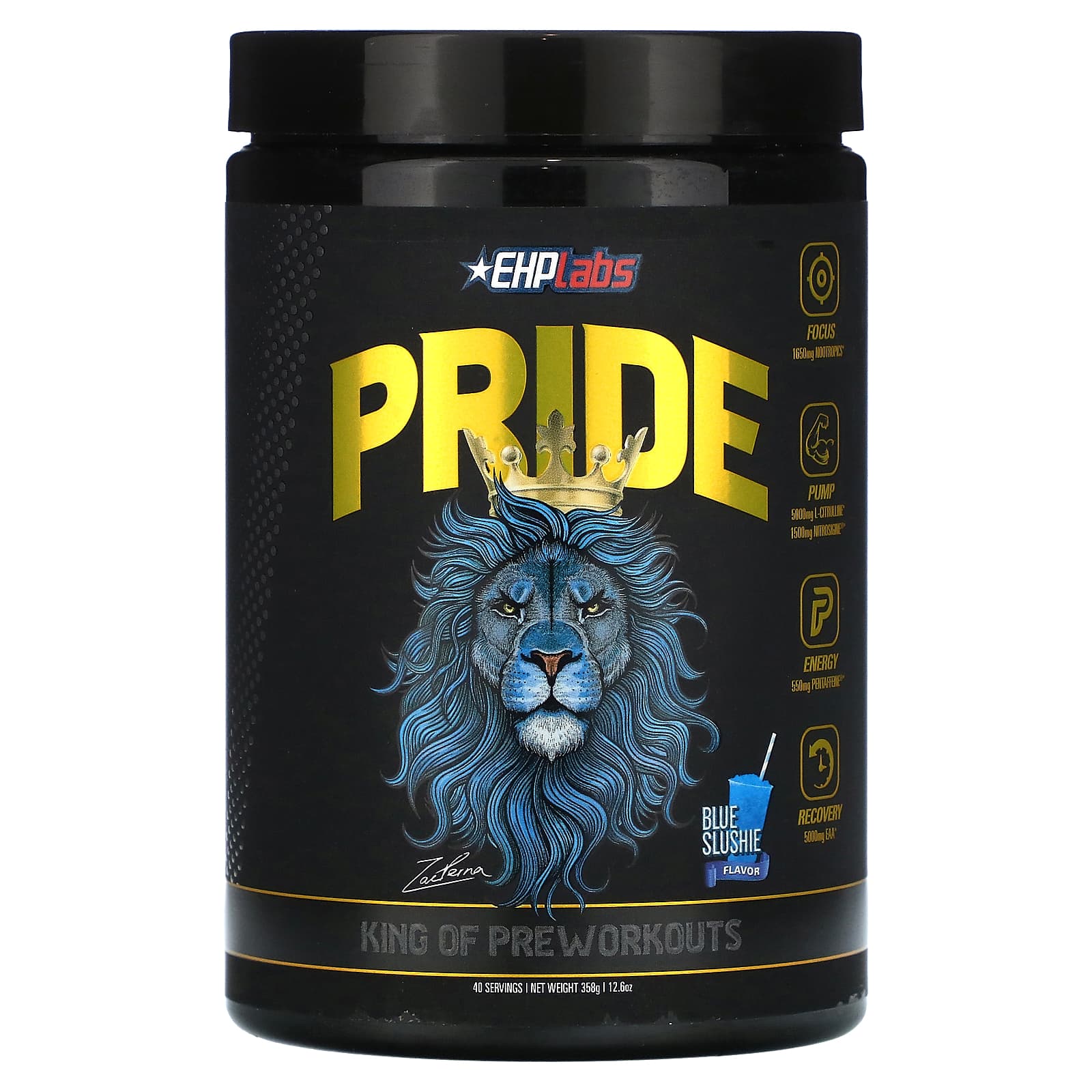 

EHPlabs, Pride, King of PreWorkouts, Blue Slush, 12.6 oz (358 g)
