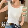 Vest with chest pad, women's inner one-piece can be worn outside, versatile top, no underwear, simple wind sling