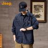 JEEP Men's Casual Denim Long-Sleeve Shirt