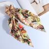 Hair Band Floral Print Bowknot Shape High Elasticity Hair Tie No Irritating Scalp Hair Rope Versatile Hair Accessory