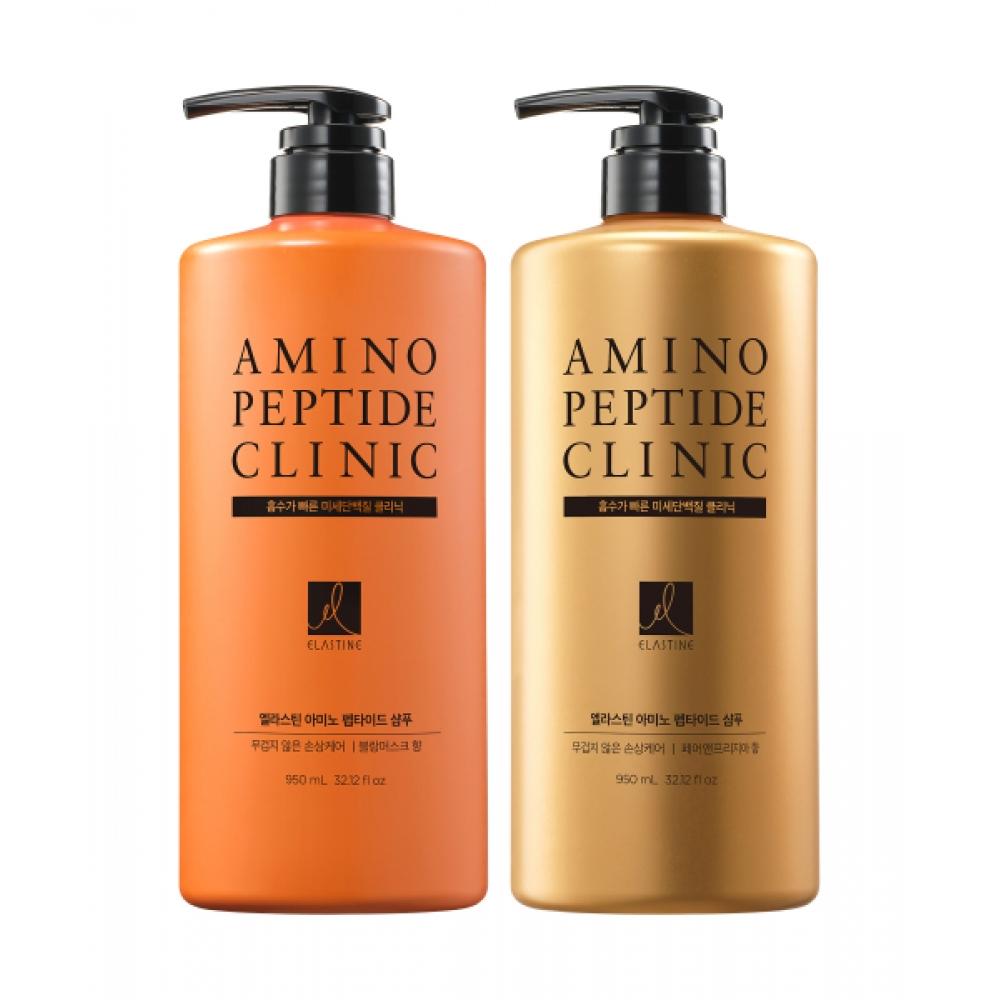 Elastine Aminopeptide Mildly Acidic Protein Shampoo 950ml X 2  Choose Fair Freesia Or Blanc Musk 1 Shampoo Fair Freesia Fragrance 950 ml x 2