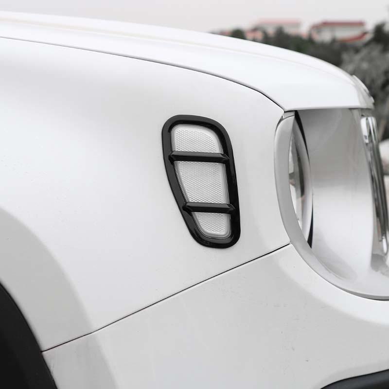 Car Fender Leaf Board Lampshade Lamp Decoration Protective Cover For Jeep Renegade 2016 Up Car Exterior Accessories