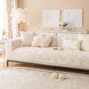 All-Season Non-Slip Pure Cotton Sofa Cushion - Solid Color, Japanese & Korean Design (2024 Model)