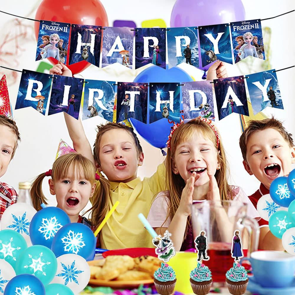 Frozen Birthday Decorations, Frozen Balloons, Birthday Balloons, Party Set, Disney, Kids, Girls, Character Birthday Balloons