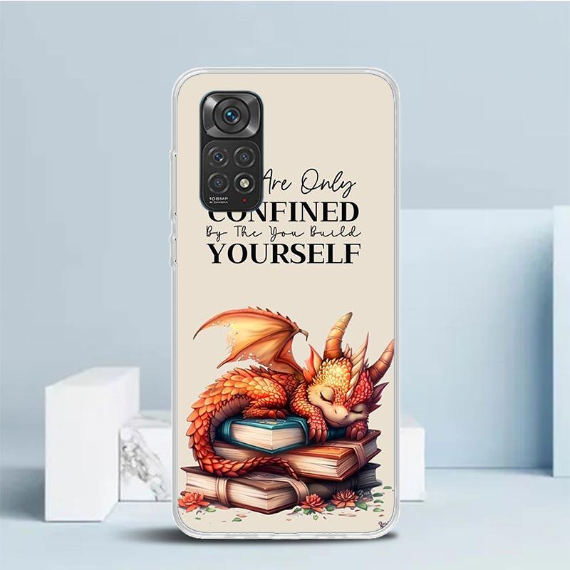 F-Fourth W-Wing Dragon Soft Cover for Xiaomi Redmi Note 15 14 13 12 Pro Plus Phone Case 14S 11S 11T 11E 10S 10 4G Pattern Shell