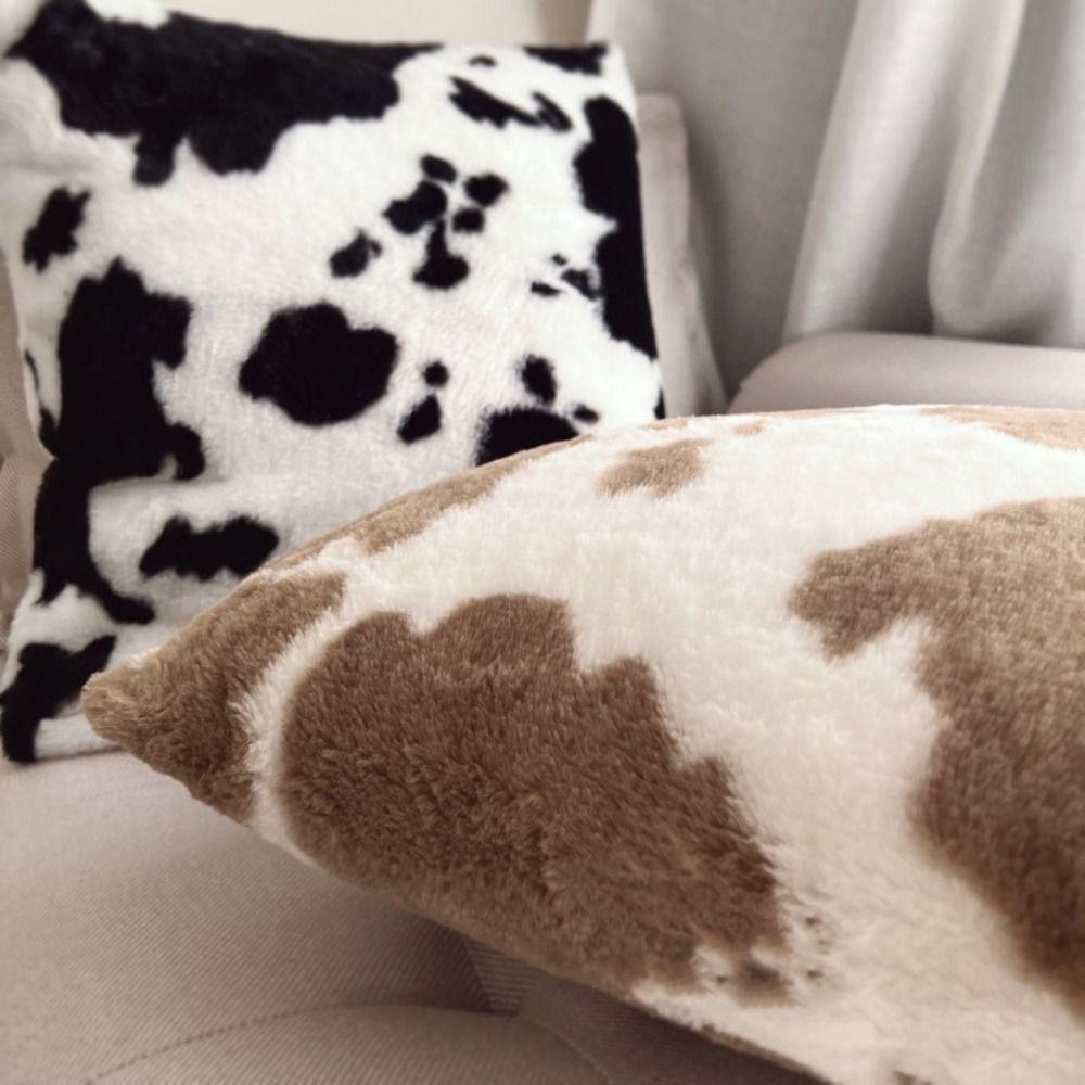 Fluff Cow Pattern Pillowcase 45CM Cushion Cover Home Decor Throw Pillowcover Sofa/Bed