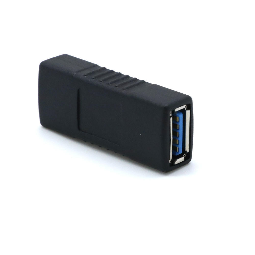 PC Laptop Black Blue Changer Connector Coupler Gender USB 3.0 Adapter Type A Female To Female