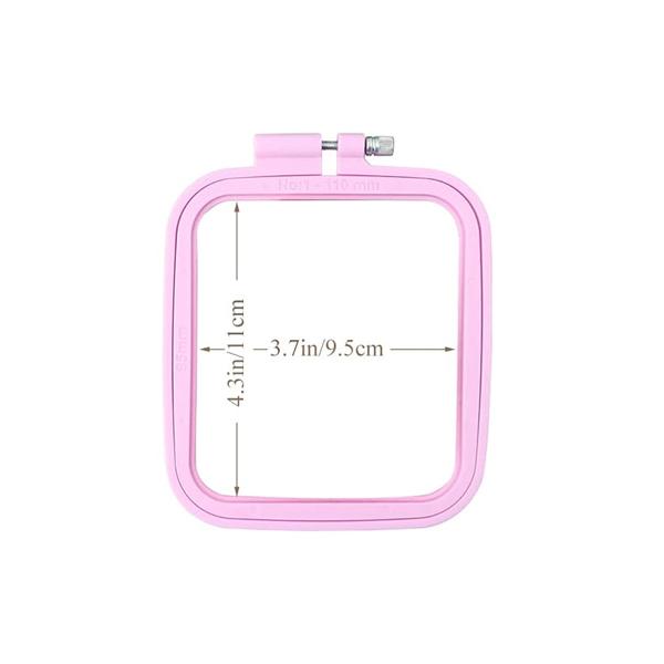 Square Embroidery Hoops Cross Stitch Hoop and ABS Plastic Embroidery Hoops for Sewing Needlework Cross Stitch Embroidery Project