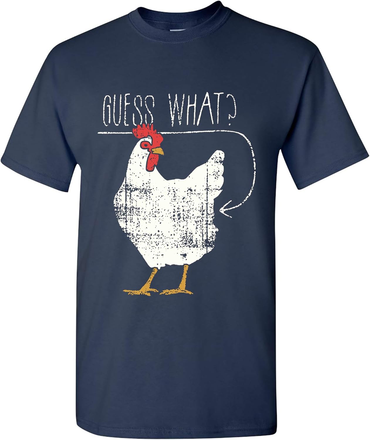 

Guess What Chicken Butt! Basic Cotton T-Shirt 5XL різнокольоровий