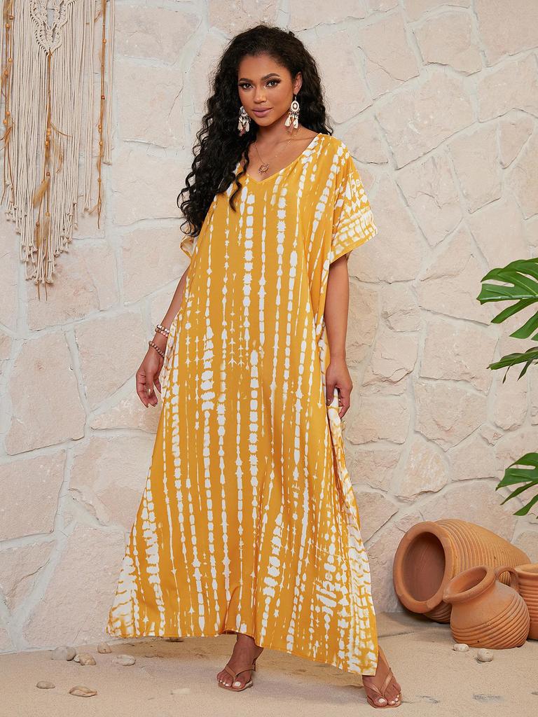 Quick Dry Large Size Beach Cover Up Loose European American Style Robe