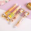 10pcs 0.5mm Cute little tiger ten-color ballpoint pen hand account marker pen 10 color cartoon head press ballpoint pen graffiti pen