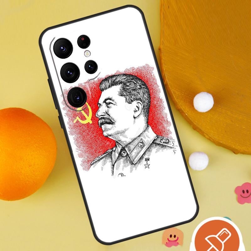 Stalin Soviet Phone Case For Samsung Galaxy S25 Ultra S24 S22 S21 Ultra S9 S10 S20 Plus S23 FE Funda Cover