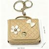 Mini PU Earphone Bag Keychain Durable Water-resistant Portable Pouch for Lipstick  Daily Use Bag Pendant