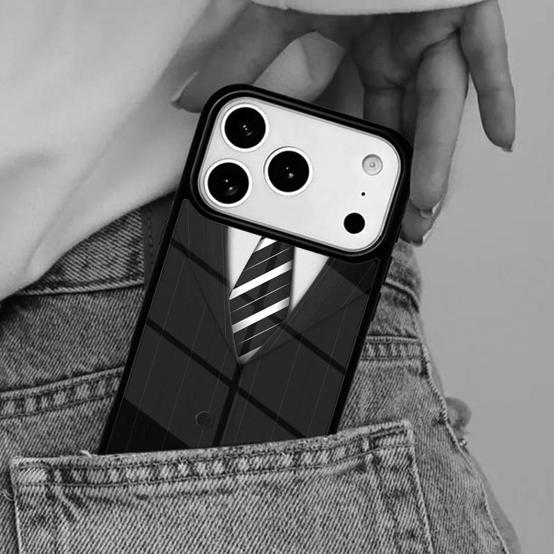 

Man Suit Shirt Phone Case for iPhone 17ProMax 12 13 14 15 16e 17 Pro Max Plus Air Cover iPhone 12 Pro
