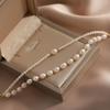 Baroque Natural Freshwater Pearl Bracelet for Women, Simple and Elegant, Vintage Niche Design, Multi-layered Bracelet
