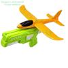 Outdoor Games Kids Glider Flight Flying Throw Foam Plane Shooting Gun Catapult Plane Launcher Toy for Kids Shooting Toy