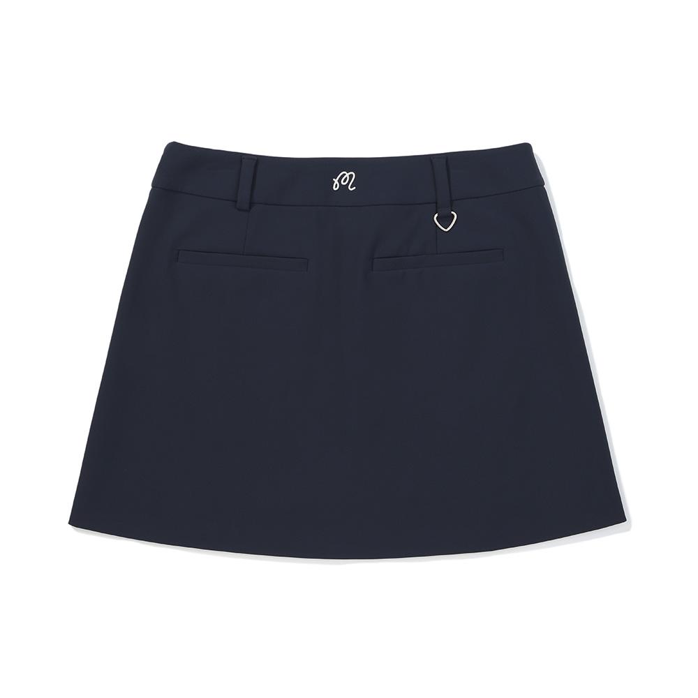 MALBON GOLF A-Line Side Slit Skirt Navy (Woman)
