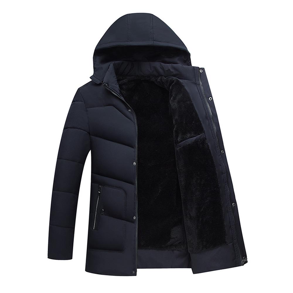 Casaco de Penas Masculino Casaco Casual de Inverno